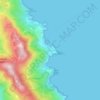 Mappa topografica Giglio Porto, altitudine, rilievo