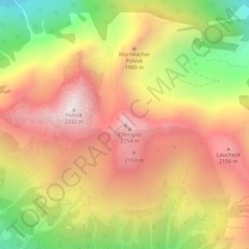 Mappa topografica Kimana, altitudine, rilievo