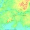 Mappa topografica Cherrington, altitudine, rilievo