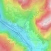 Mappa topografica Le Praz, altitudine, rilievo