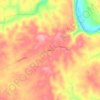 Mappa topografica Ninevah, altitudine, rilievo