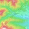 Mappa topografica Borgata Sangonetto, altitudine, rilievo