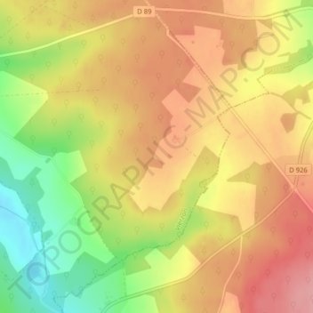Mappa topografica La Tremblasse, altitudine, rilievo