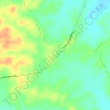 Mappa topografica Buenavista, altitudine, rilievo