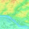 Mappa topografica Bionne, altitudine, rilievo