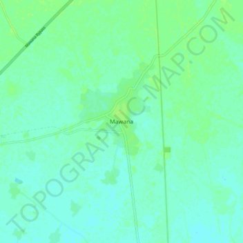 Mappa topografica Mawana, altitudine, rilievo