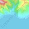 Mappa topografica Caloocan, altitudine, rilievo