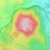 Mappa topografica Bear Mountain, altitudine, rilievo