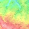 Mappa topografica Le Coudreau, altitudine, rilievo