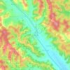 Mappa topografica Serravalle, altitudine, rilievo