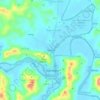 Mappa topografica Emilia, altitudine, rilievo
