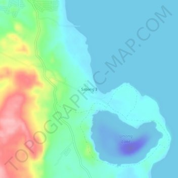 Mappa topografica Sabang 2, altitudine, rilievo