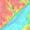 Mappa topografica Les Mazères, altitudine, rilievo