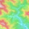 Mappa topografica La Croisette, altitudine, rilievo