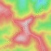 Mappa topografica Mount Selwyn, altitudine, rilievo