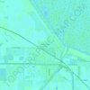 Mappa topografica Washington Park, altitudine, rilievo