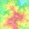 Mappa topografica Saint-Martin du Fault, altitudine, rilievo