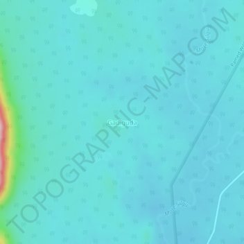 Mappa topografica Gadiguda, altitudine, rilievo