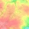 Mappa topografica Pont Vouden, altitudine, rilievo
