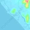 Mappa topografica Malatuneng, altitudine, rilievo