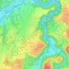 Mappa topografica La Grouleyre, altitudine, rilievo