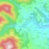 Mappa topografica La Mouline, altitudine, rilievo