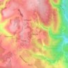 Mappa topografica Ellwood, altitudine, rilievo