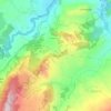 Mappa topografica El Rodeo, altitudine, rilievo