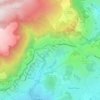 Mappa topografica La Lauve, altitudine, rilievo
