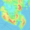 Mappa topografica Quezon Range, altitudine, rilievo