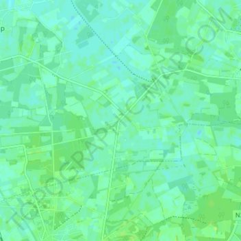 Mappa topografica Eikelhof, altitudine, rilievo
