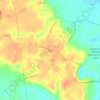 Mappa topografica Paige, altitudine, rilievo