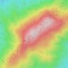 Mappa topografica Cerro Cayumanqui, altitudine, rilievo