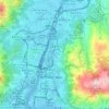 Mappa topografica 良田村, altitudine, rilievo