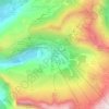 Mappa topografica Flaine Front de Neige, altitudine, rilievo