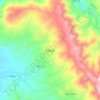 Mappa topografica Espital, altitudine, rilievo