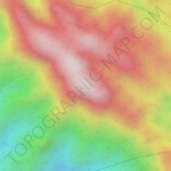 Mappa topografica Mount Pangasugan, altitudine, rilievo
