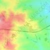 Mappa topografica Dreuille, altitudine, rilievo