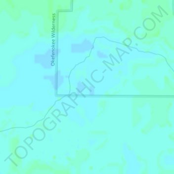 Mappa topografica Maul Hammock Prairie, altitudine, rilievo