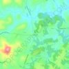 Mappa topografica Hendricks, altitudine, rilievo