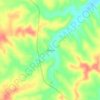 Mappa topografica Wet Glaize, altitudine, rilievo