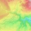 Mappa topografica Mont-Louis, altitudine, rilievo