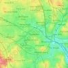 Mappa topografica Darlaston, altitudine, rilievo