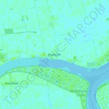 Mappa topografica Blacktoft, altitudine, rilievo