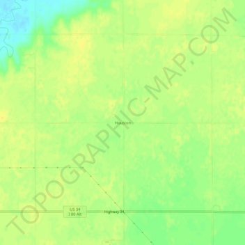 Mappa topografica Houston, altitudine, rilievo