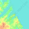 Mappa topografica Cambridge Shores, altitudine, rilievo