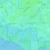 Mappa topografica Palmetto Palms, altitudine, rilievo
