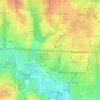 Mappa topografica Buckner, altitudine, rilievo