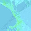 Mappa topografica Grau-du-Roi Rive Gauche, altitudine, rilievo