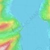 Mappa topografica Isleten, altitudine, rilievo